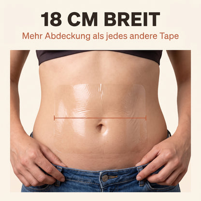 18 cm breit – mehr Abdeckung als jedes andere Tape